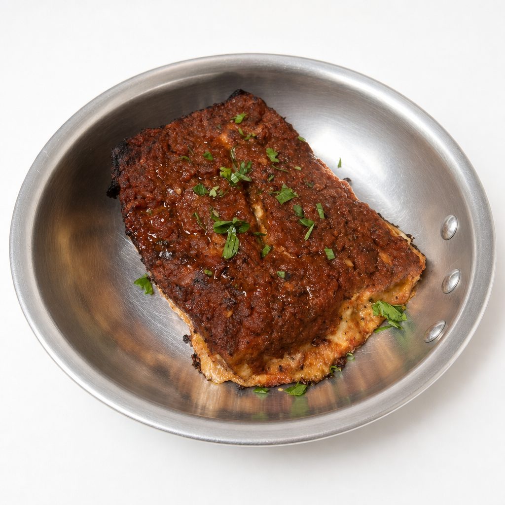 Sicilian (Spicy) Eggplant Lasagna (v).