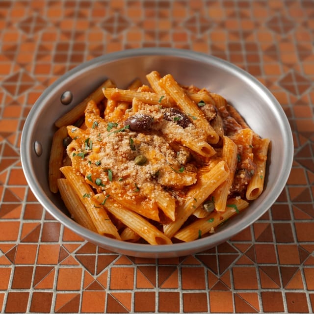 Penne Puttanesca (V).