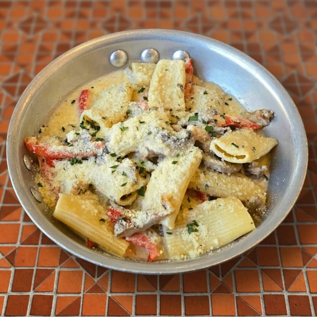 Rigatoni con Pollo.