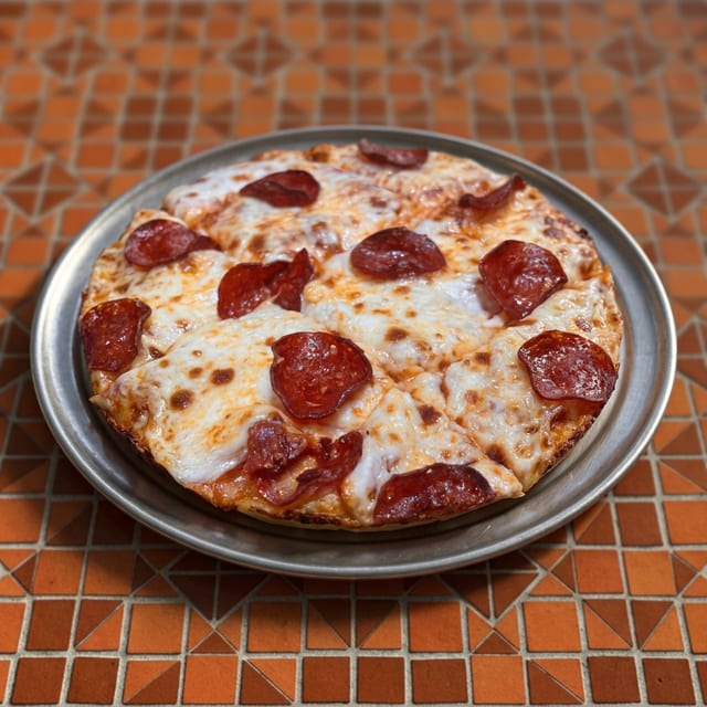 Pepperoni, Sicilian Style Pizza.